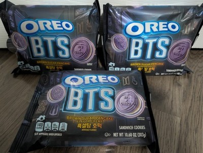 3x Oreo x BTS Sandwich Cookies Brown Sugar Pancake Creme. New Collectible Band