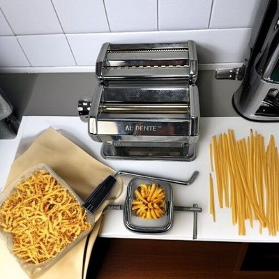 VILLAWARE - AL DENTE ITALIAN PASTA MACHINE - No. 177 + Crank + Clamp + Book