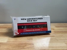 Sirius D&D Adventure Dice New Adventurer Dice Set - Black w/White