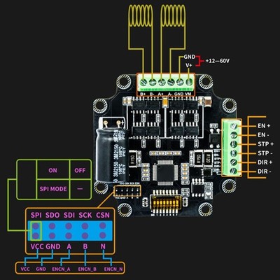 Für 3D Drucker TMC2160 5160 57 Motortreiber Breitspannung 12 bis 48 Volt