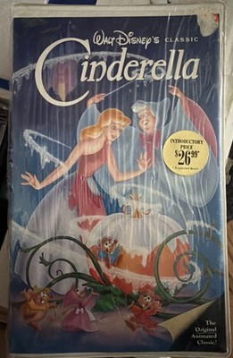 Cinderella (VHS Tape, 1988) Factory Sealed Rare Black Diamond The Classic