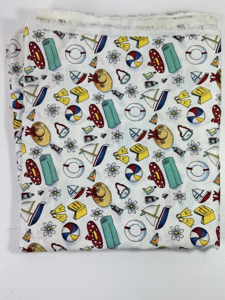 Cabana Toys Alexander Henry Tela 2 yardas Blanco Foto 2 de 4