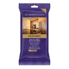 Granite Gold Polish Wipes, Streak-Free Shine, 18 Count for Natural Stone