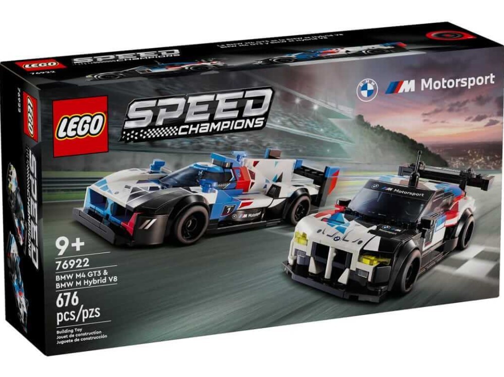 Lego 6470545 Speed Champions BMW M4 GT3 & BMW M Hybrid V8 Race