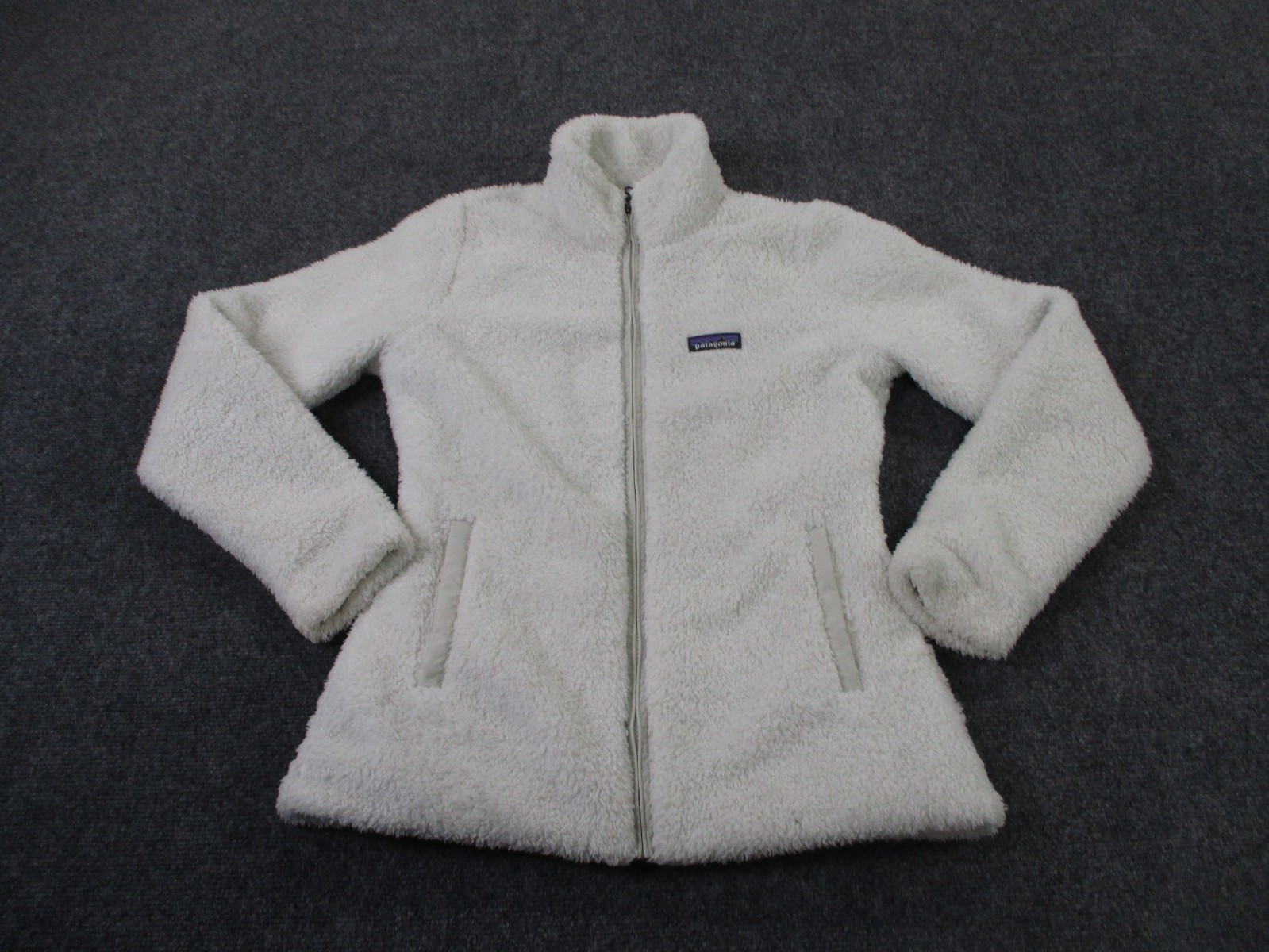 Patagonia Womens M Los Gatos Fleece Jacket White for Hiking Camping Outdoors