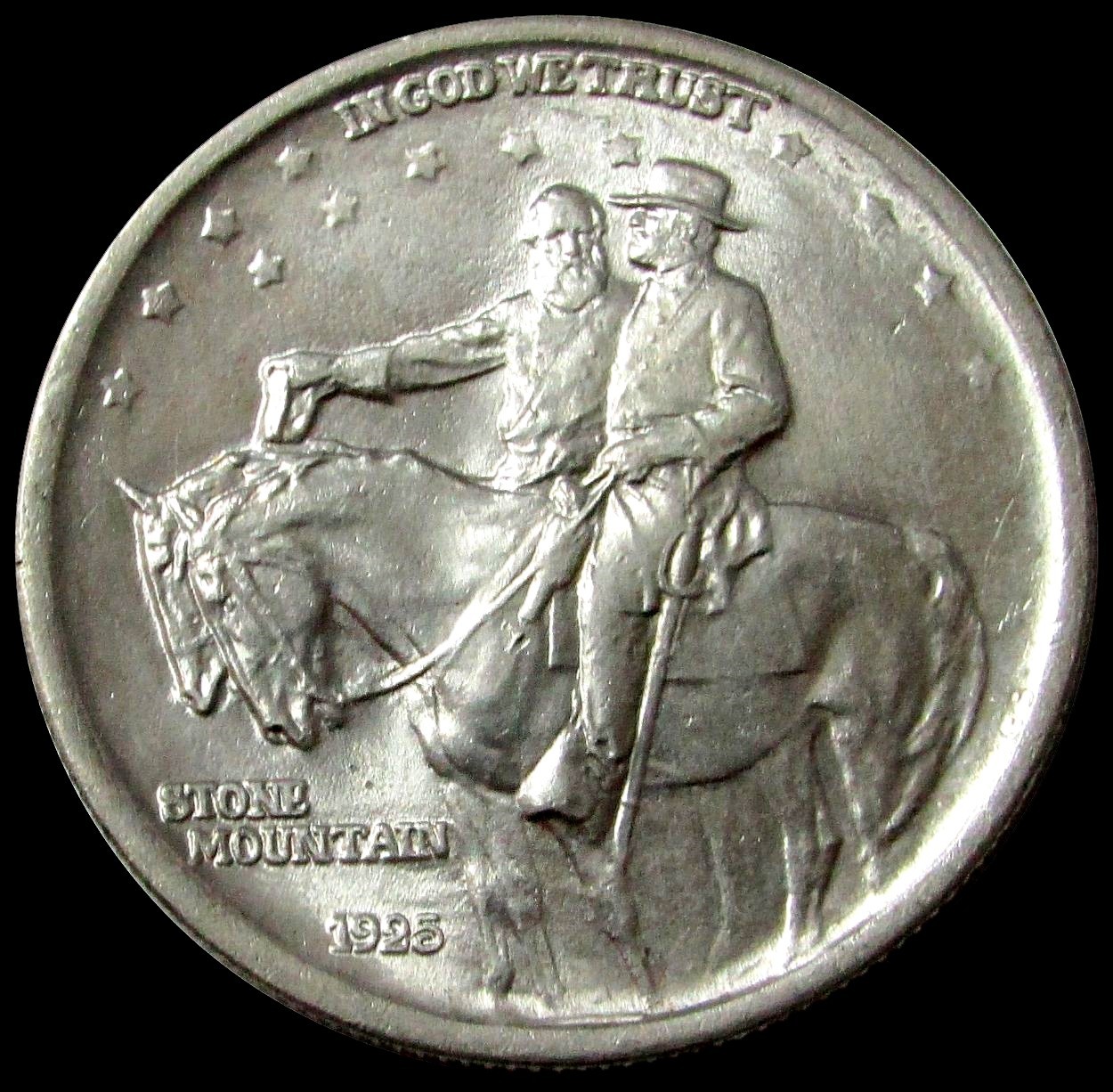 1925 SILVER USA STONE MOUNTAIN HALF DOLLAR COMMEMORATIVE COIN