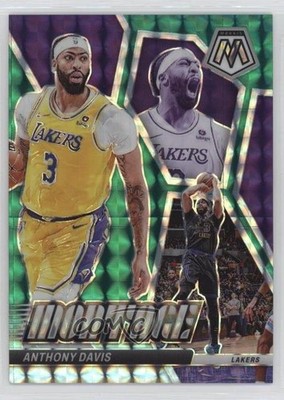 2023-24 Panini Mosaic Montage Teal Mosaic Prizm 68/75 Anthony Davis #17 0c3
