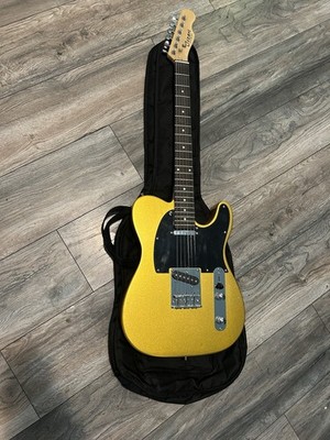 New Cozart Custom Handmade Gold Metallic Electric Guitar Plus Gig Bag