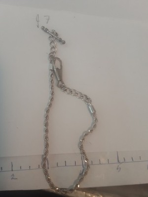  Old pocket watch chain, ,   Silver Fill , 10 in. , pictured  Nice