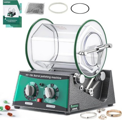 Huanyu Poliertrommel 3kg, 150 W Schmuck Polierer Tumbler Polierer Rotary Tumbler