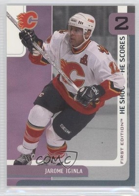 2002-03 ITG Be A Player First Edition Jarome Iginla #2 HOF m5x