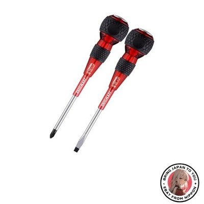 VESSEL Safety Penetration Ball Grip Driver Galaxy Red 2er Set +2x100/-6x100