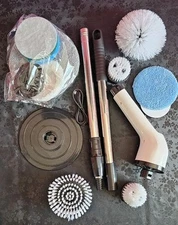9 in 1 Electric Spin Scrubber Cordless Power Cleaning Brush Rechargeable *READ*