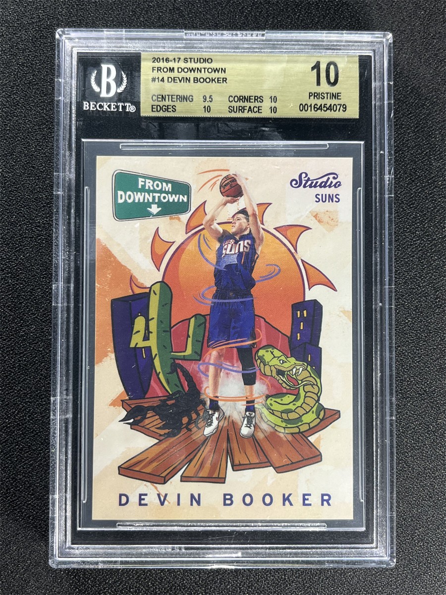 2016-17 Panini Studio Devin Booker From Downtown Case Hit SSP BGS 10 Pristine