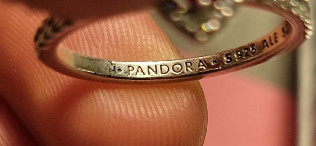 Authentic PANDORA 925 Silver Elevated Red Heart R… - image 5