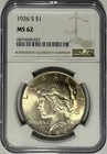 1926 S Peace Dollar $1 PCGS MS62 ‼️LOTS OF LUSTER RAYS AND CARTWHEELS‼️