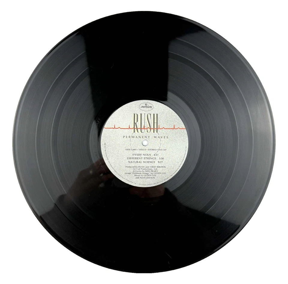 Rush Permanent Waves vinyl record LP 80s Classic Rock OG Progressive - Image 4 of 4