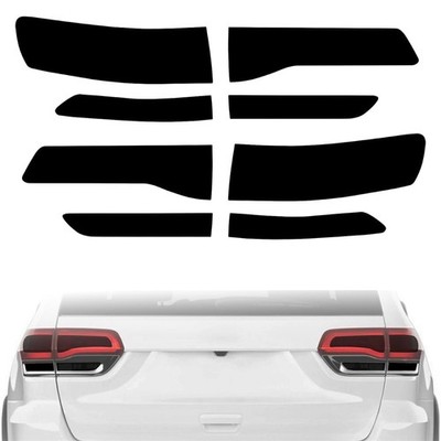 8X Smoke Rear Tail Light Vinyl Tint Film Overlay For Jeep Grand Cherokee 2014-21