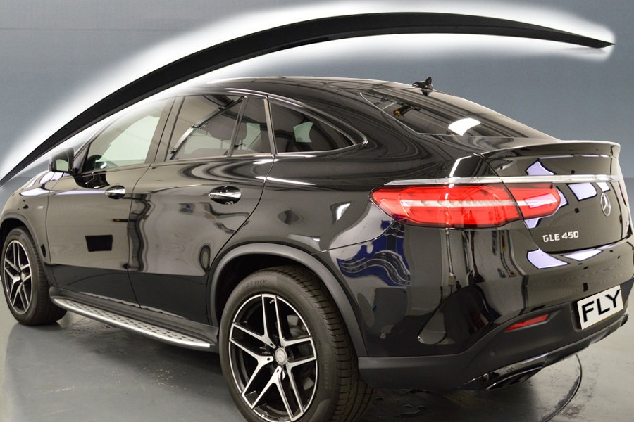 Fly Design ABS Rear Spoiler Lip for Mercedes GLE Coupe C292 AMG 1x Black