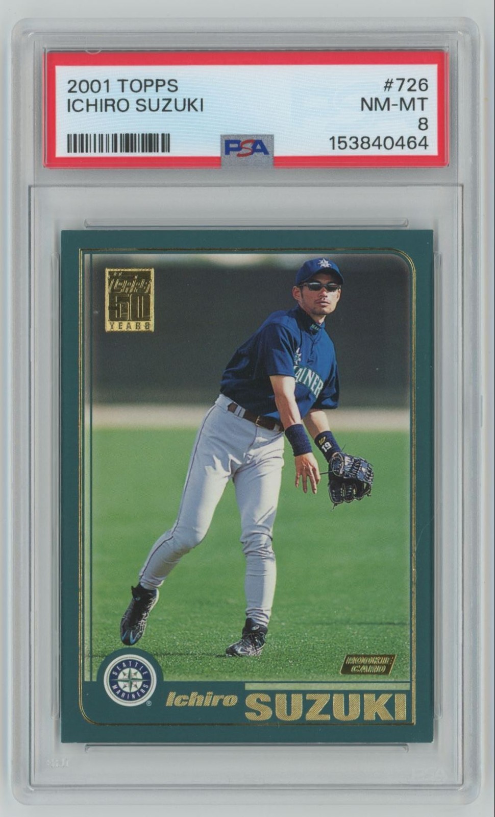 2001 Topps Ichiro Suzuki PSA 9 Seattle Mariners #726 C13