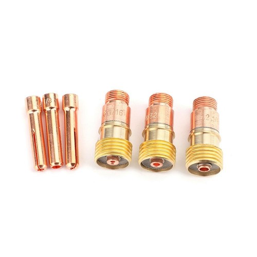 Kit completo 31 pezzi per torcia saldatura TIG tazza vetro adatto tipi WP171826 - Foto 10 di 10