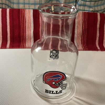 #ad Vintage 1990s NFL Buffalo Bills Large Canister Pitcher Collectible Display $30.00