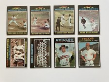 1971 Topps Baseball - MLB World Series lot of (8) cards.