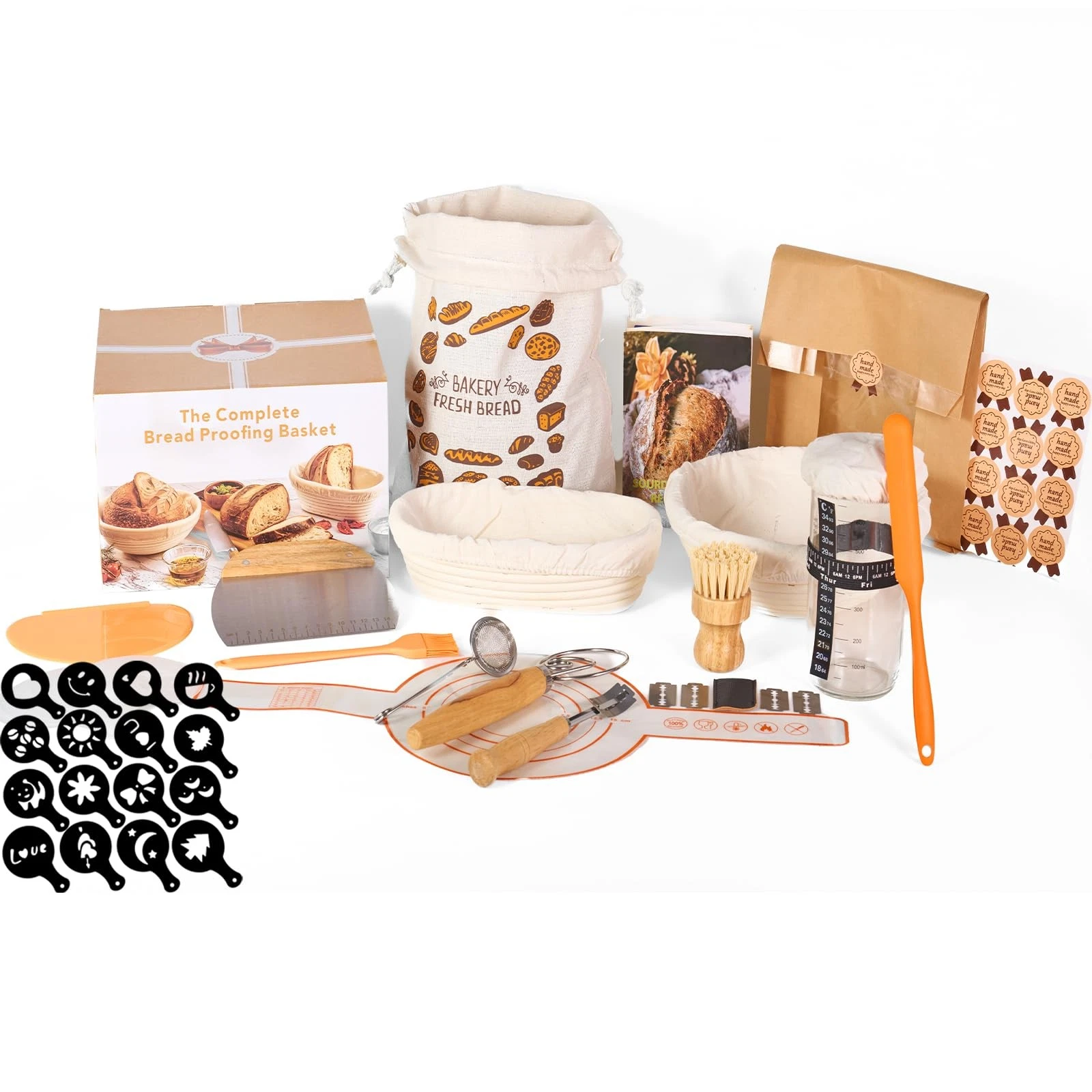 Sourdough Starter Kit Baking Supplies Complete Sourdough Tools Including Pro...