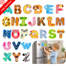 Alphabet Magnets ABC Approx. 8.7 cm x 6.2 3.43 in x 2.44 in , Multi Color