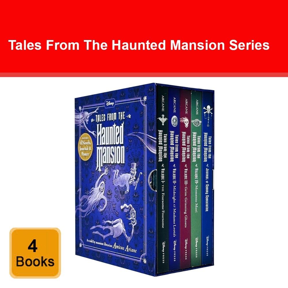 Tales From The Haunted Mansion Series Vol. 1-4 Books Set with Journal of Spooky
