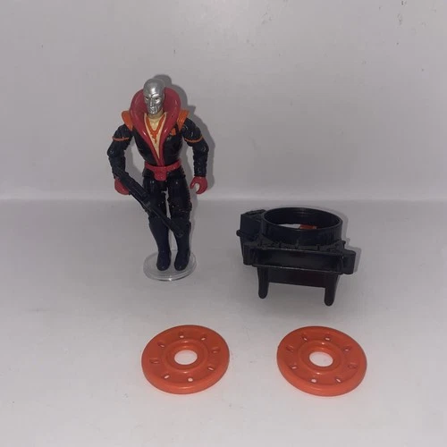 Gi Joe 1992 Destro v3 Complete w/ Both Discs & Launcher Works ARAH Vintage