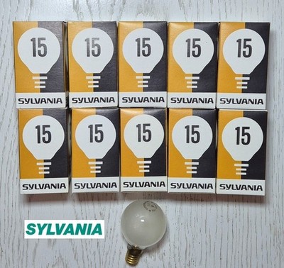 10 x Sylvania E14 15W matt Classic P Glühlampe Glühbirne Tropfen Kein LED 90lm