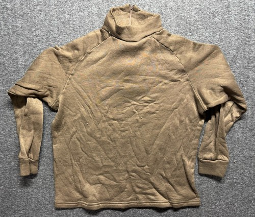 Lot 3 Army Surplus Polypro Men's L Cold Weather Undershirt Brown 8415-01-227-95 - Picture 7 of 18