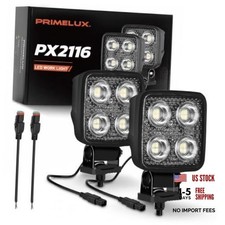 3 in IP69K LED Tractor Work Lights Bar - 5952LM Flood Beam - 2 Pack