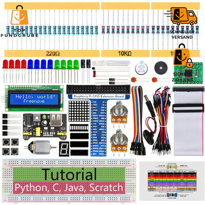 Raspberry Pi Starter Kit 5 4 B 3 B+ 400 Zero 2 W 164 Teile 88 Projekte Basteln