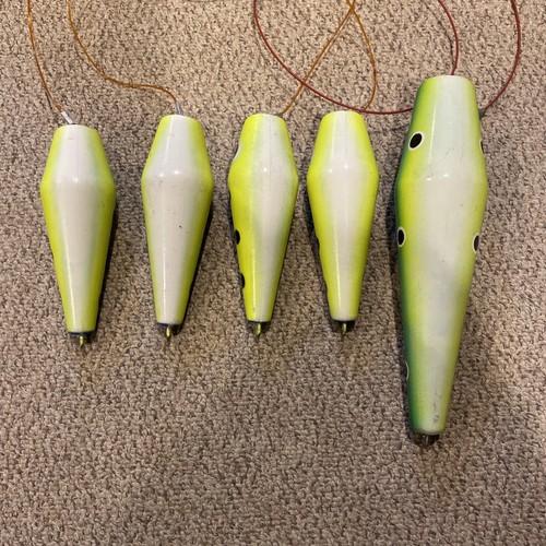 Play action Braid Bowling Pin Fishing Teaser Set Deep Sea Saltwater Big Game - Picture 5 of 10