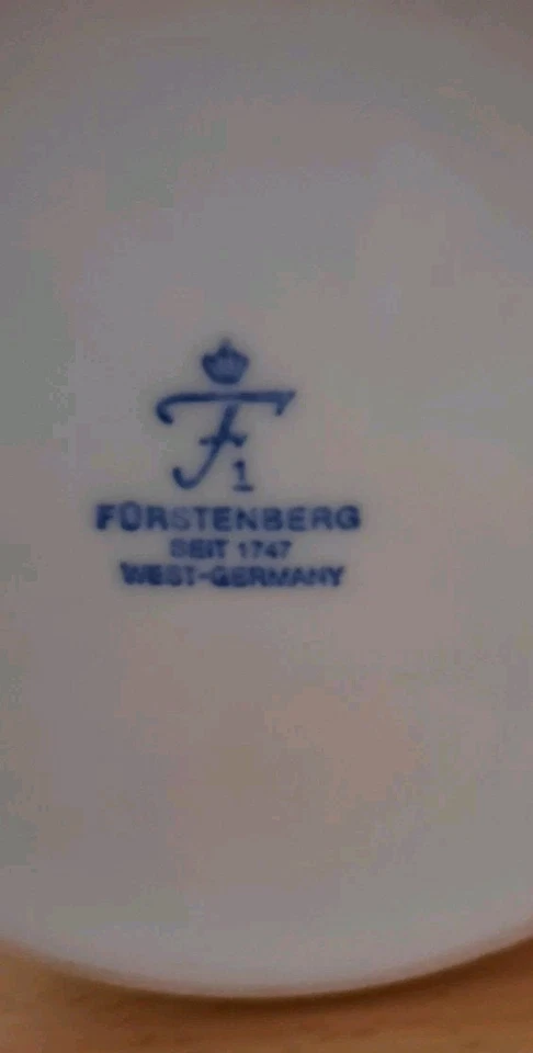 grosse  design Vase Fürstenberg Nr 1 West Germany 60s 60er weiß  ! Top Zustand  - Bild 3 von 3