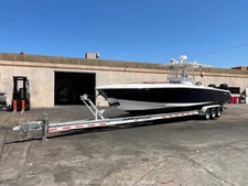 2008 Jefferson Yachts FS35 Sports Boat Twin Mercury Verado 2021 Trailer bidadoo