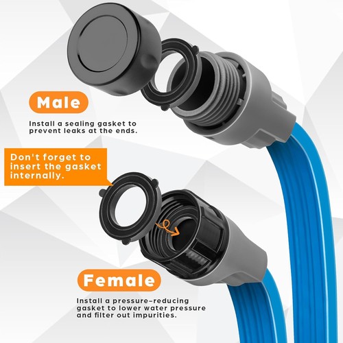 Sprinkler Hose 100FT, Heavy Duty Watering Hoses, Efficient Irrigation Tubing for - Picture 2 of 5
