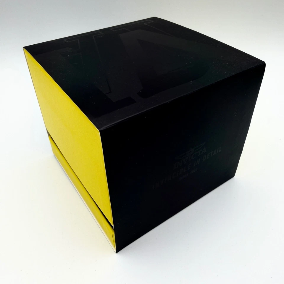 NUEVO Reloj Hombre INVICTA Platino Puro Plata Acanalado Oyster Acero Inoxidable XL Foto 2 de 4