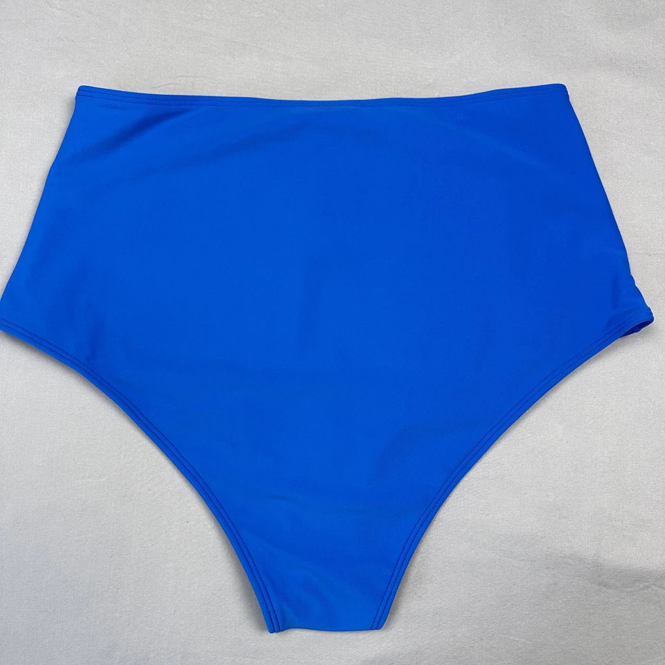 Bikini de natación de cintura alta One Teaspoon Nature Boy Bottom para mujer XS súper azul Foto 4 de 4