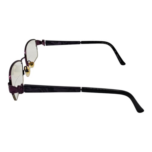 BULOVA HOTCHKISS VIOLET EYEGLASSES TWISTABLE METAL FRAME 51-18-135mm FRAMES ONLY - Picture 5 of 9