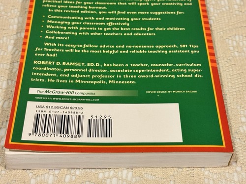501 tips for Teachers - Second Edition by Robert D. Ramsey, Ed. D. 2003 PB Book - Bild 8 von 18