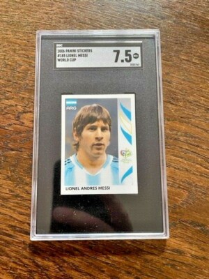 2006 WC Germany Panini Lionel Messi Argentina #185 SGC 7.5