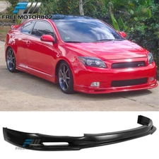 Fits 04-10 Scion tC Mugen Style PU Front Bumper Lip Chin Spoiler Unpainted Black