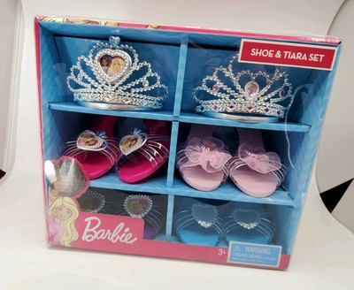 barbie tiara and shoe set