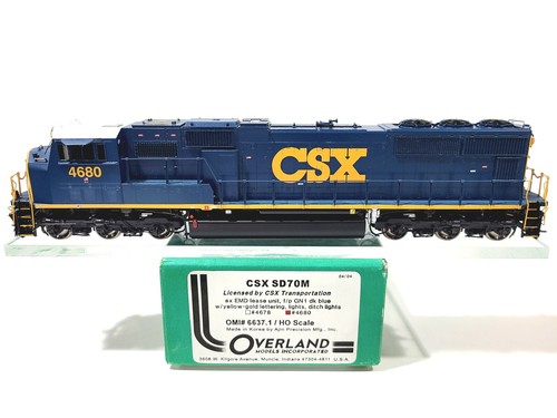 Transporte Overland OMI CSX EMD SD70M CSX #4680 HO modelo de latón #6637.1 | Zustand: New: Other (See Details)