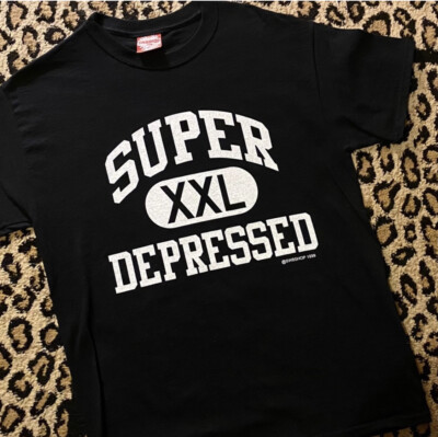 SUPER DEPRESSED Emo Athletic NEW T-Shirt