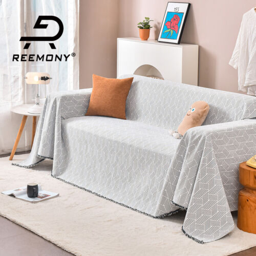 Sofa Towels Couch Throw Cover Blanket Lounge Slipcover Protector Chenille Decor - Picture 14 of 18