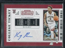 2019-20 Panini Contenders Draft Picks College Ticket Ky Bowman #102 Rookie Auto